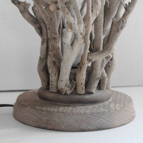 lampe artisanale bois