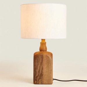 lampe de chevet bois naturel