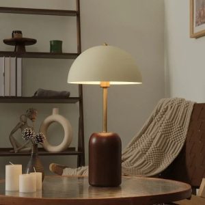 Éclairage vintage en bois