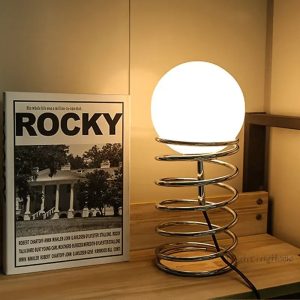 lampe de chevet boule en métal