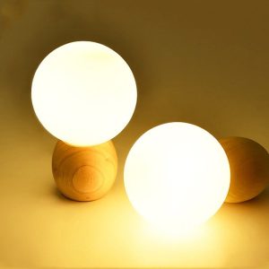 lampe de chevet en bois