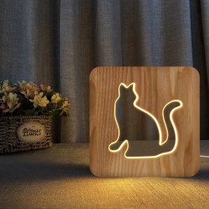 lampe de chevet chat