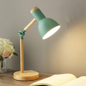 lampe de chevet en bois