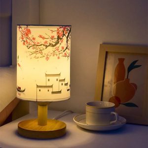 lampe de chevet japonaise élégante