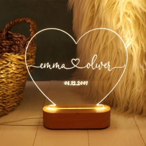 lampe de chevet personnalisé prénom