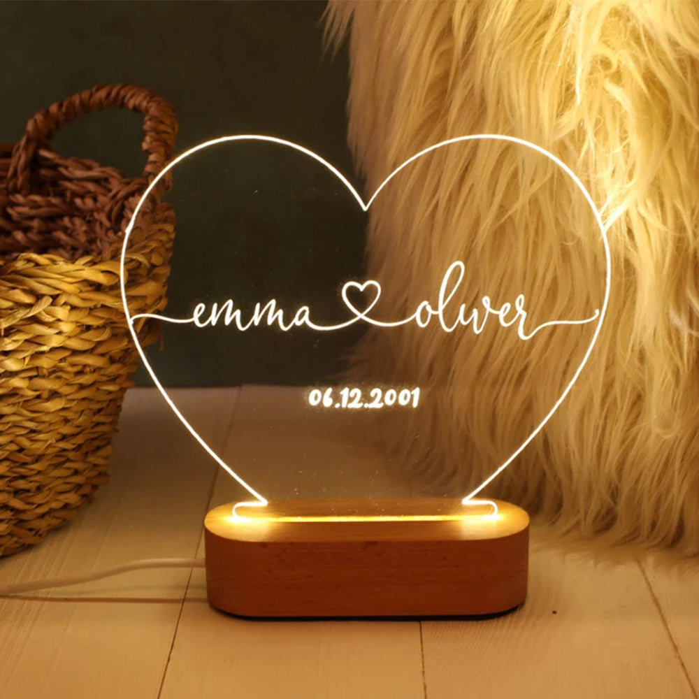 lampe de chevet personnalisé prénom