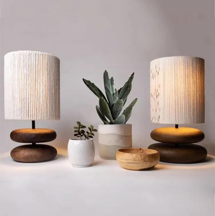 Lampe bois clair