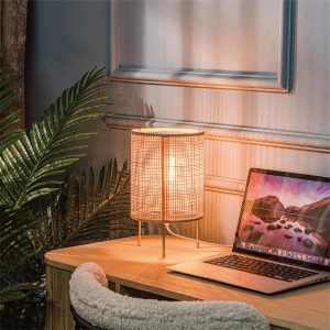 lampe en rotin élégante