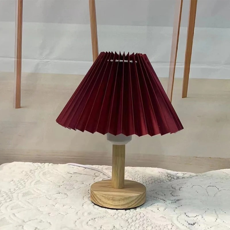 lampe bois et tissu