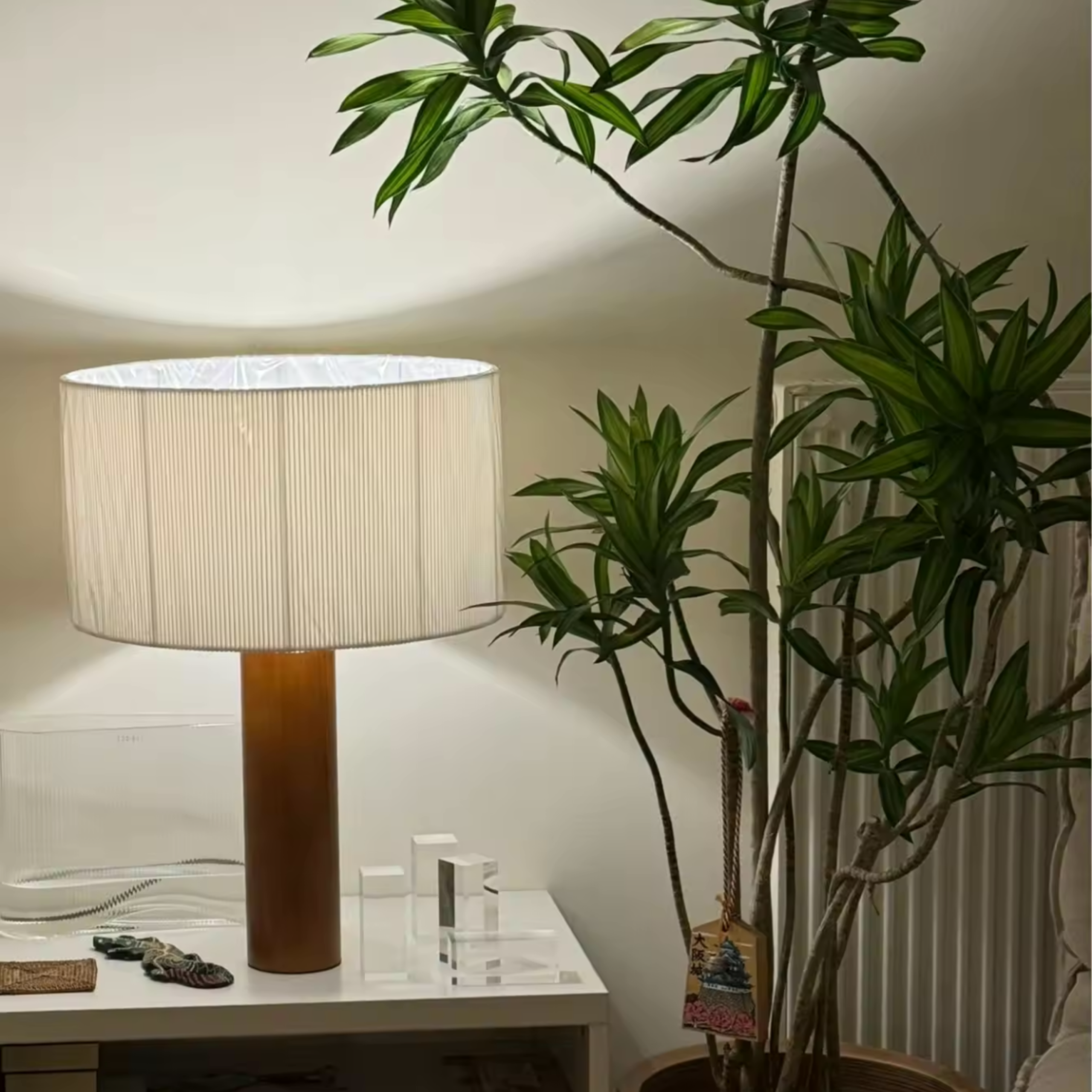 lampe artisanale bois
