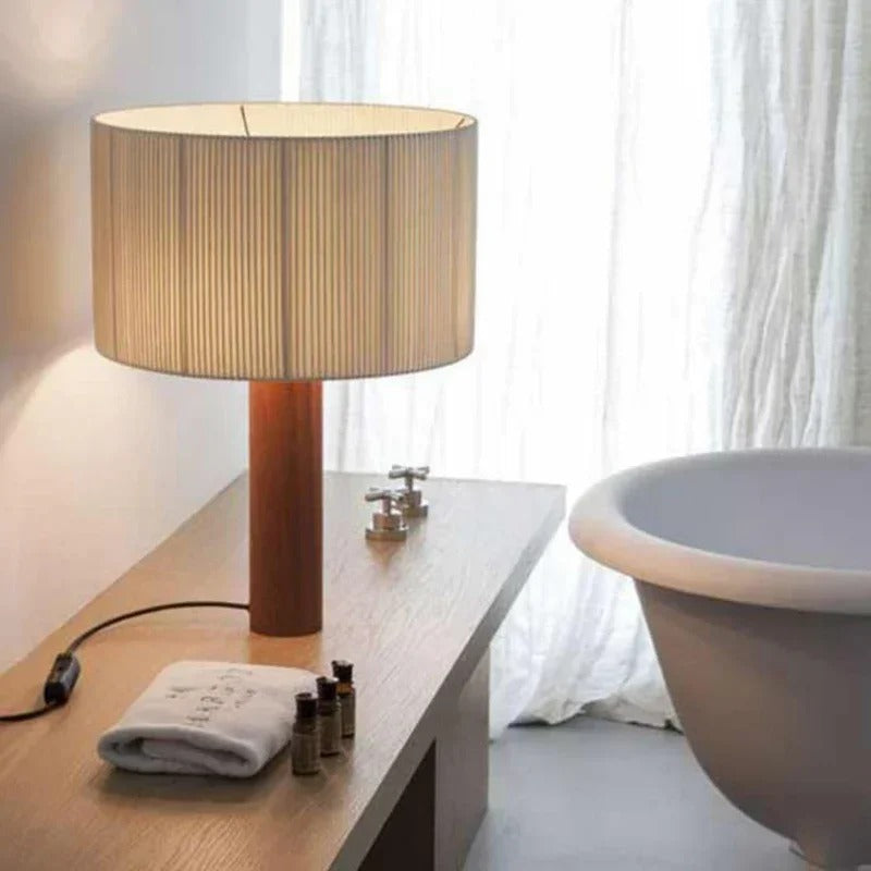 lampadaire bois massif