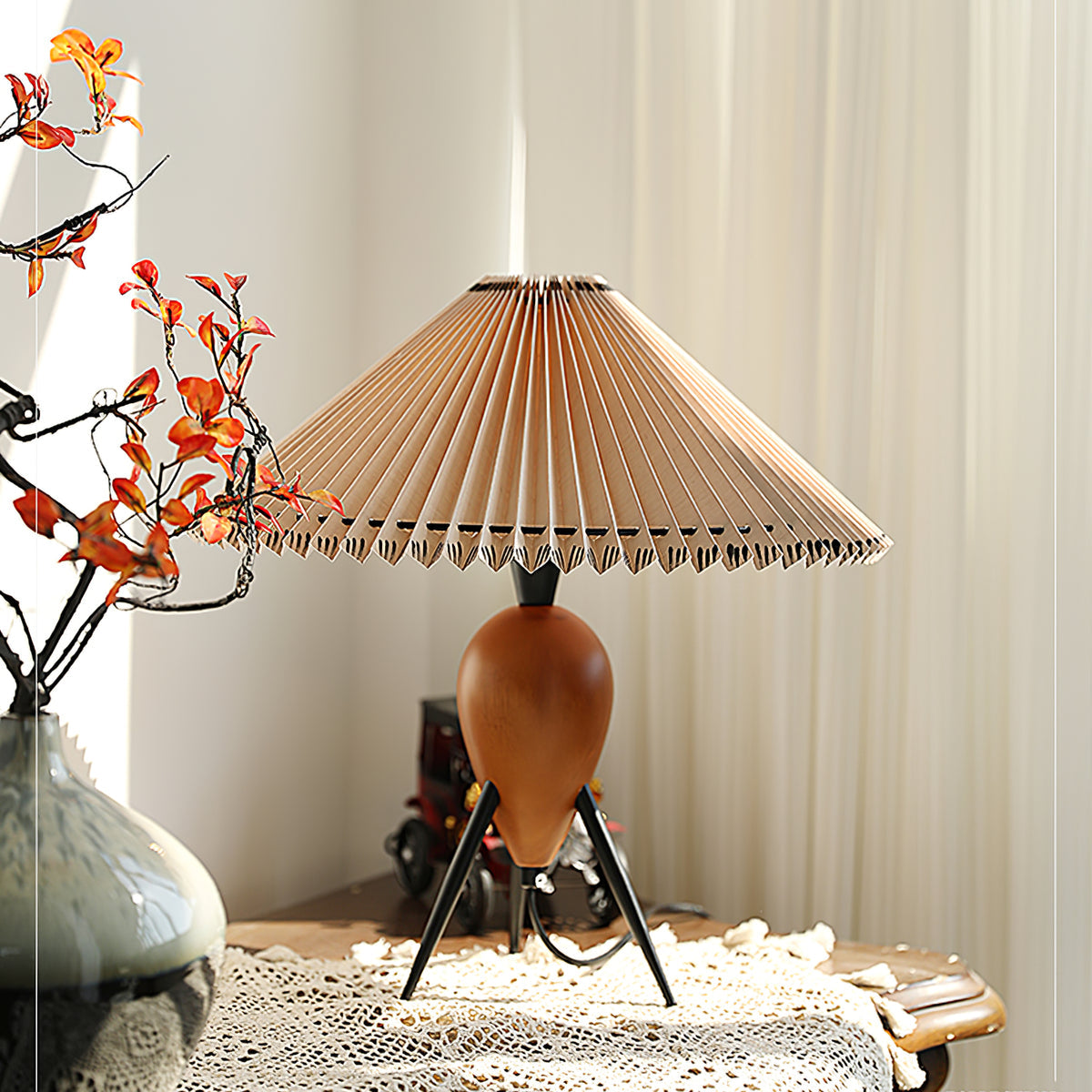 lampe japonaise en bois