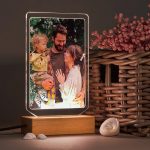 Lampe personnalisée en bois