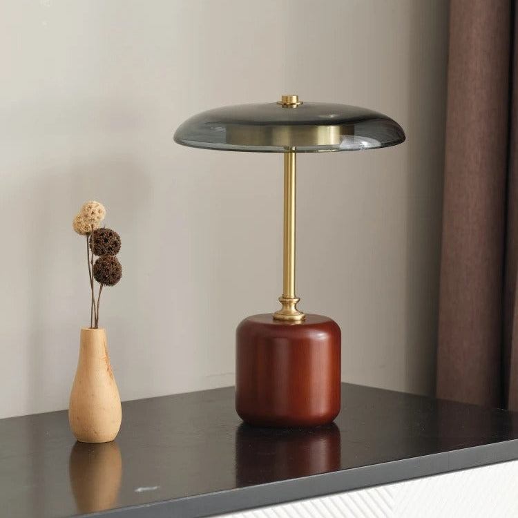 lampe retro en verre