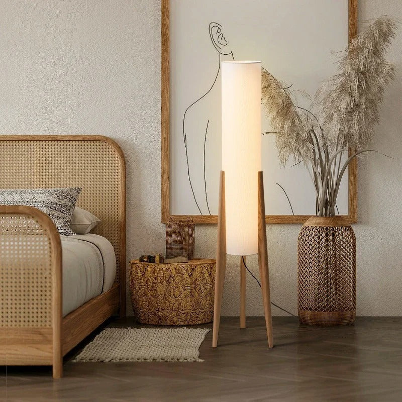 Lampe sur pied japonaise