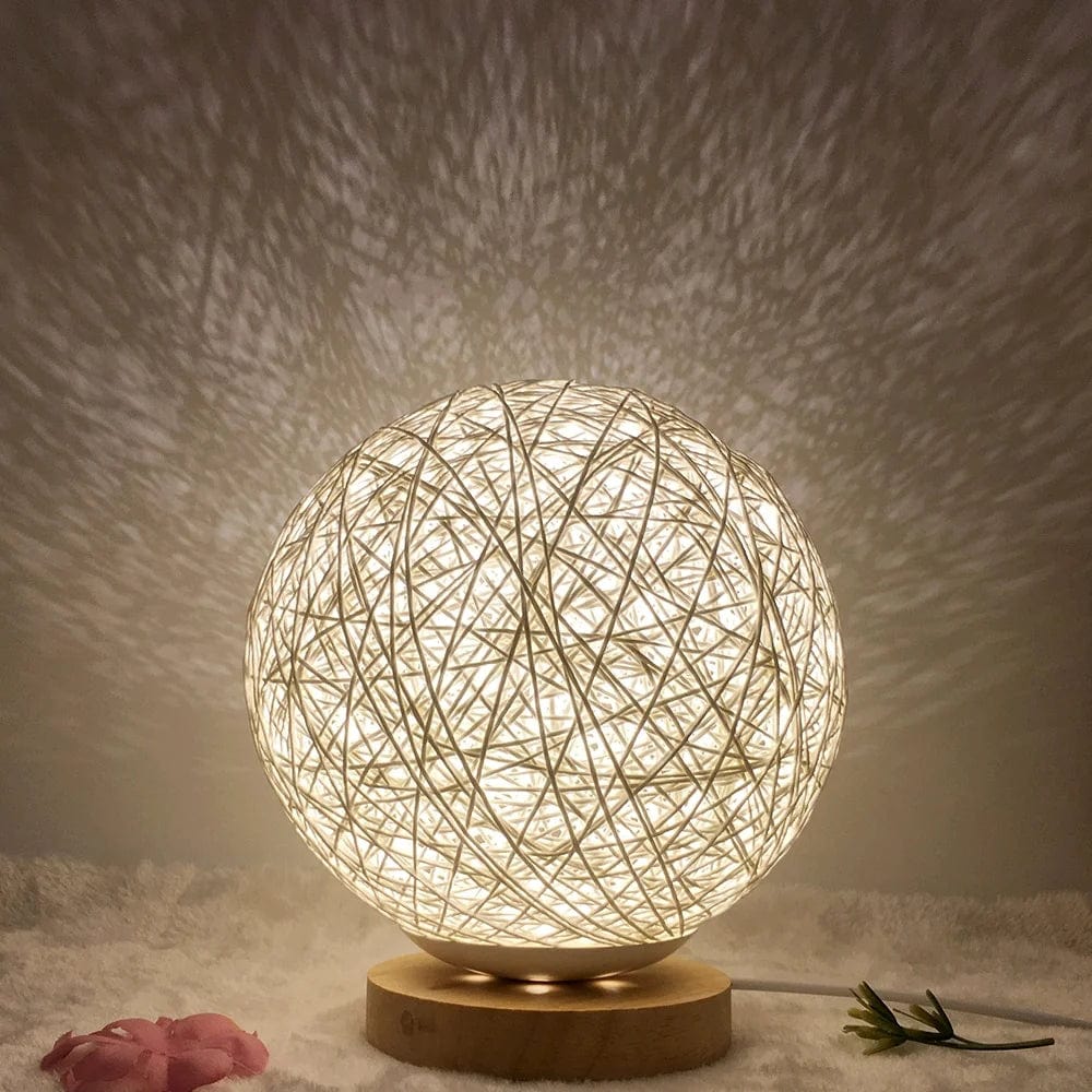 Acajou et lumière LED
