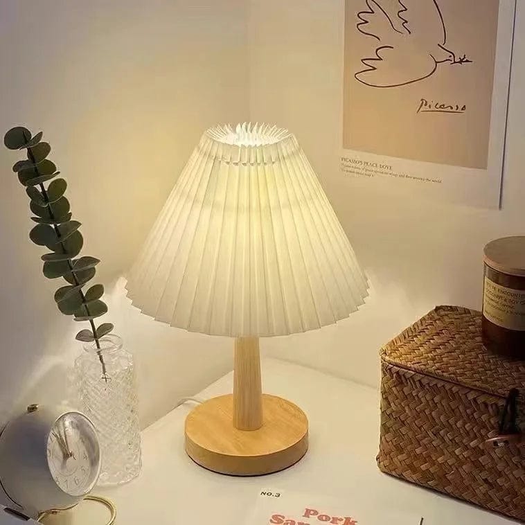lampe élégante bois papier