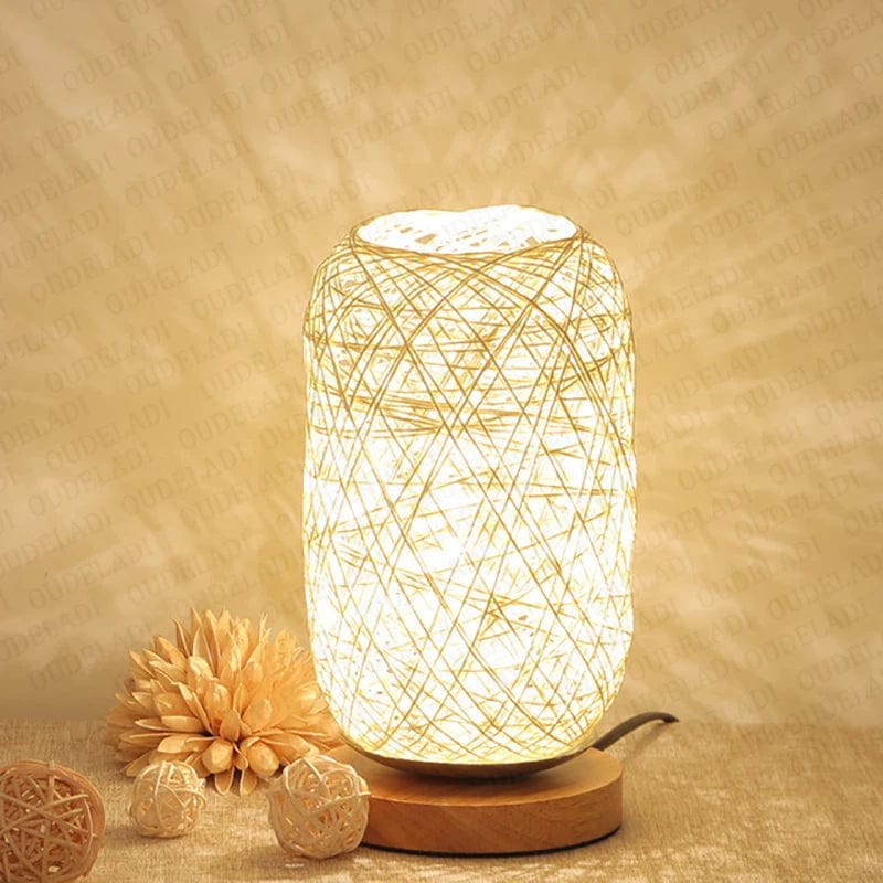 Lampe en rotin naturelle