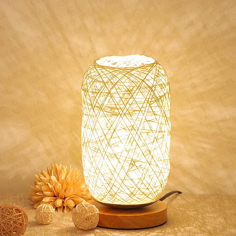 Décoration Lampe en Rotin ETERNEL