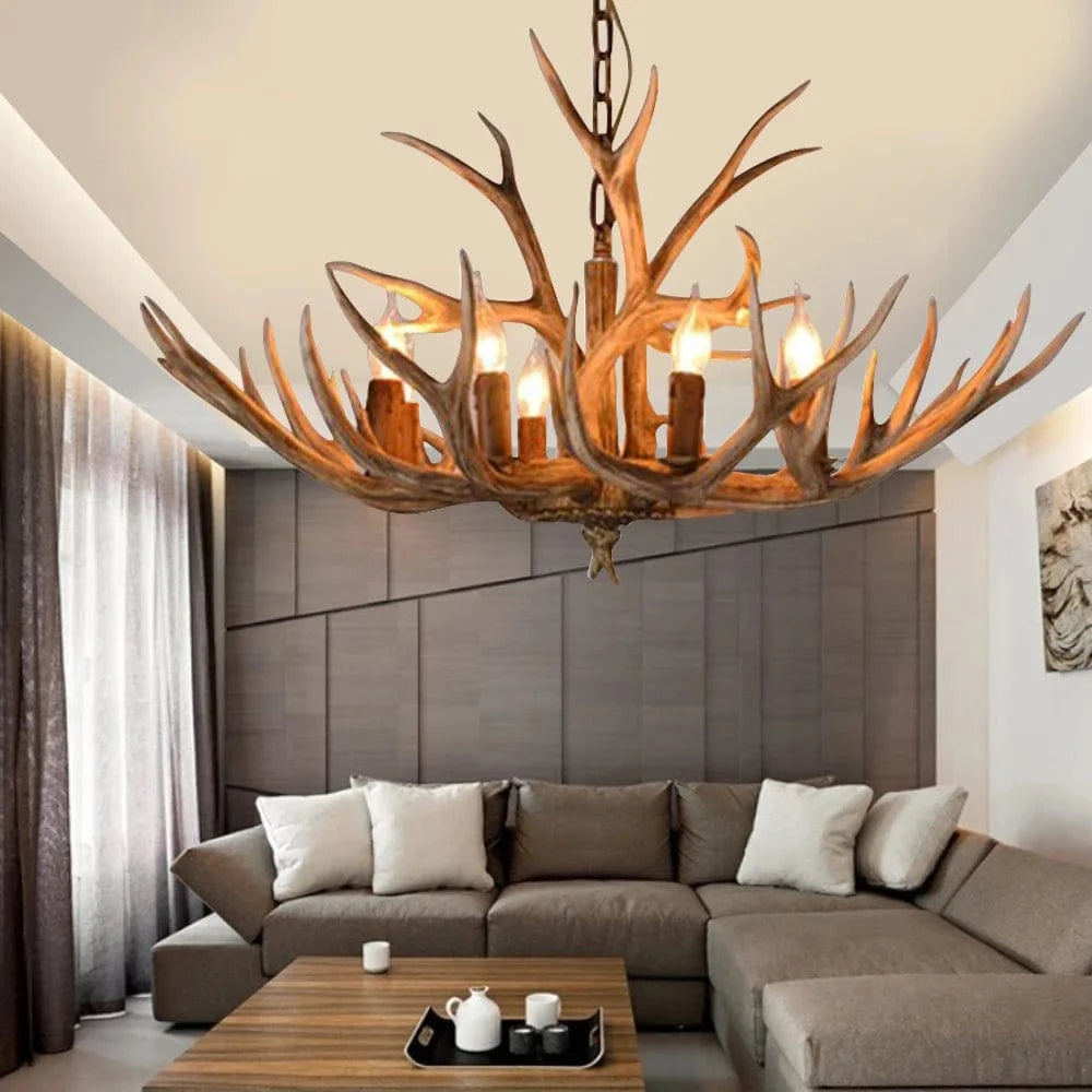 décoration en bois de cerf
