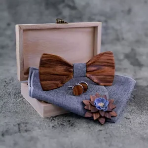 noeud de papillon en bois