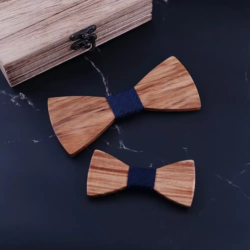 accessoire père fils bois coton