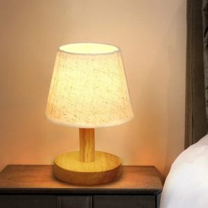 Petites Lampes de Chevet en bois