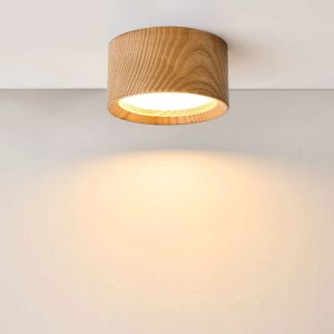 plafonnier bois naturel