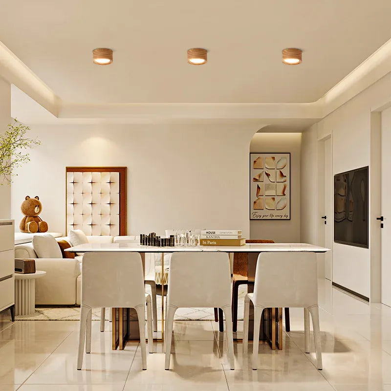 design plafonnier bois