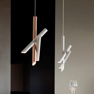 plafonnier design bois