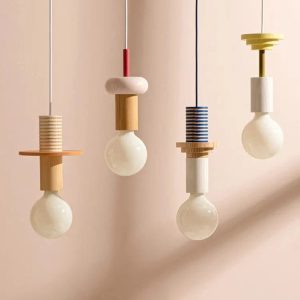 plafonnier cuisine en bois