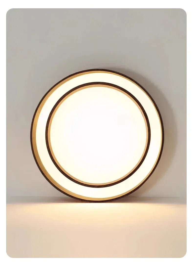 Plafonnier design en bois