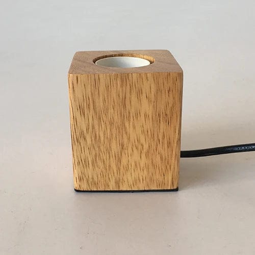 lampe de nuit en bois