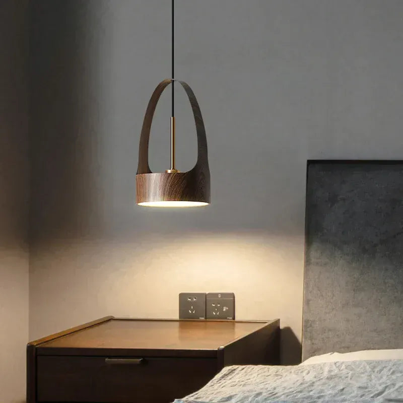 suspension moderne bois