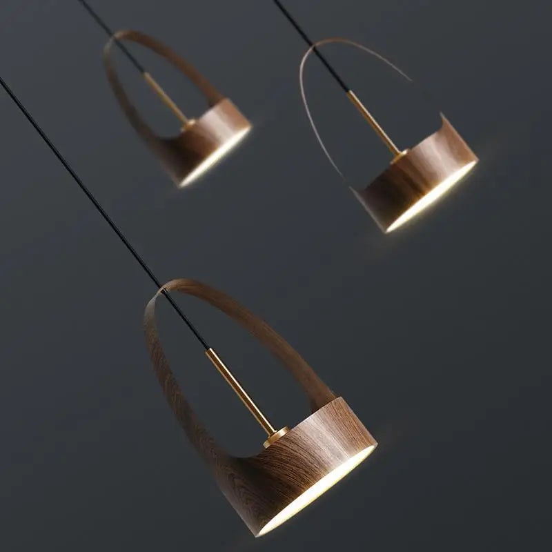 suspension bois contemporain