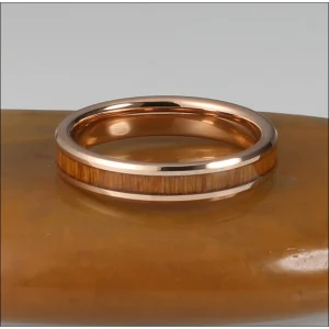 bague élégante tungstène noir