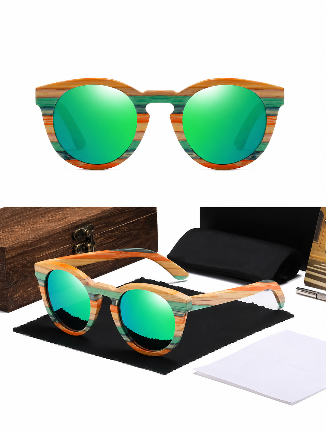 style aviateur en bambou