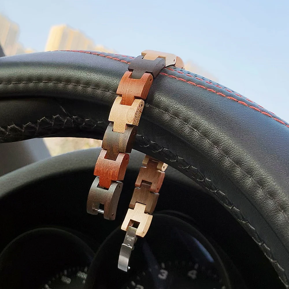 bracelet bohème en bois