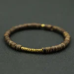 Bracelet Bohème Mixte en bois