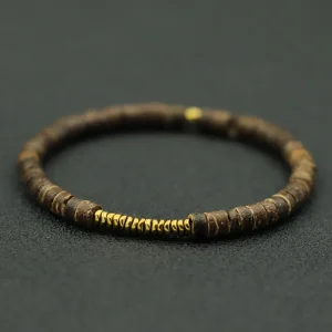 Bracelet Bohème Mixte en bois