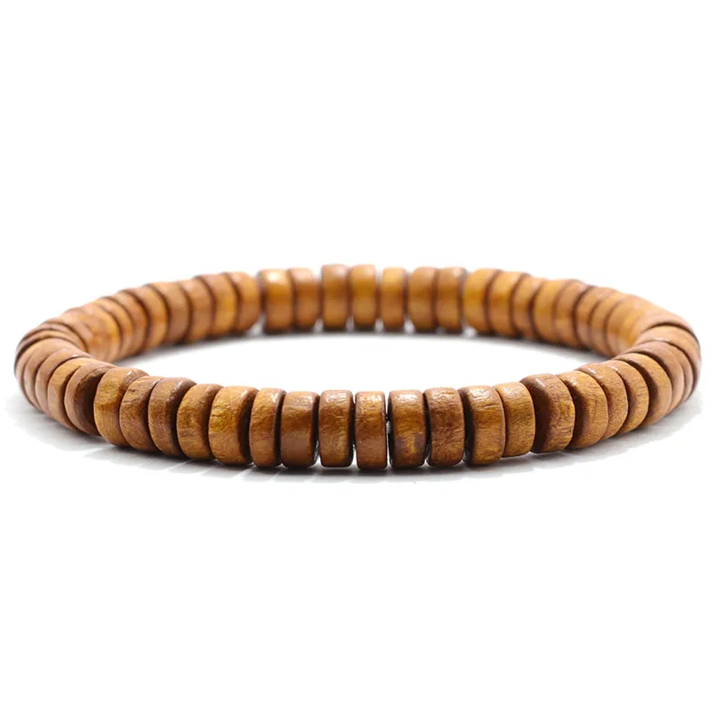bracelet en bois de wengé perles