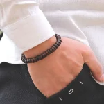 bracelet homme bois wengé vintage