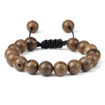 bracelet vintage en bois