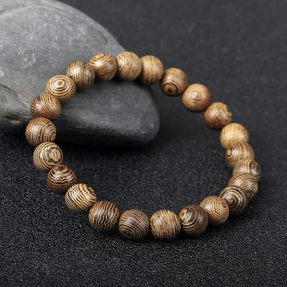 bracelet en bois naturel
