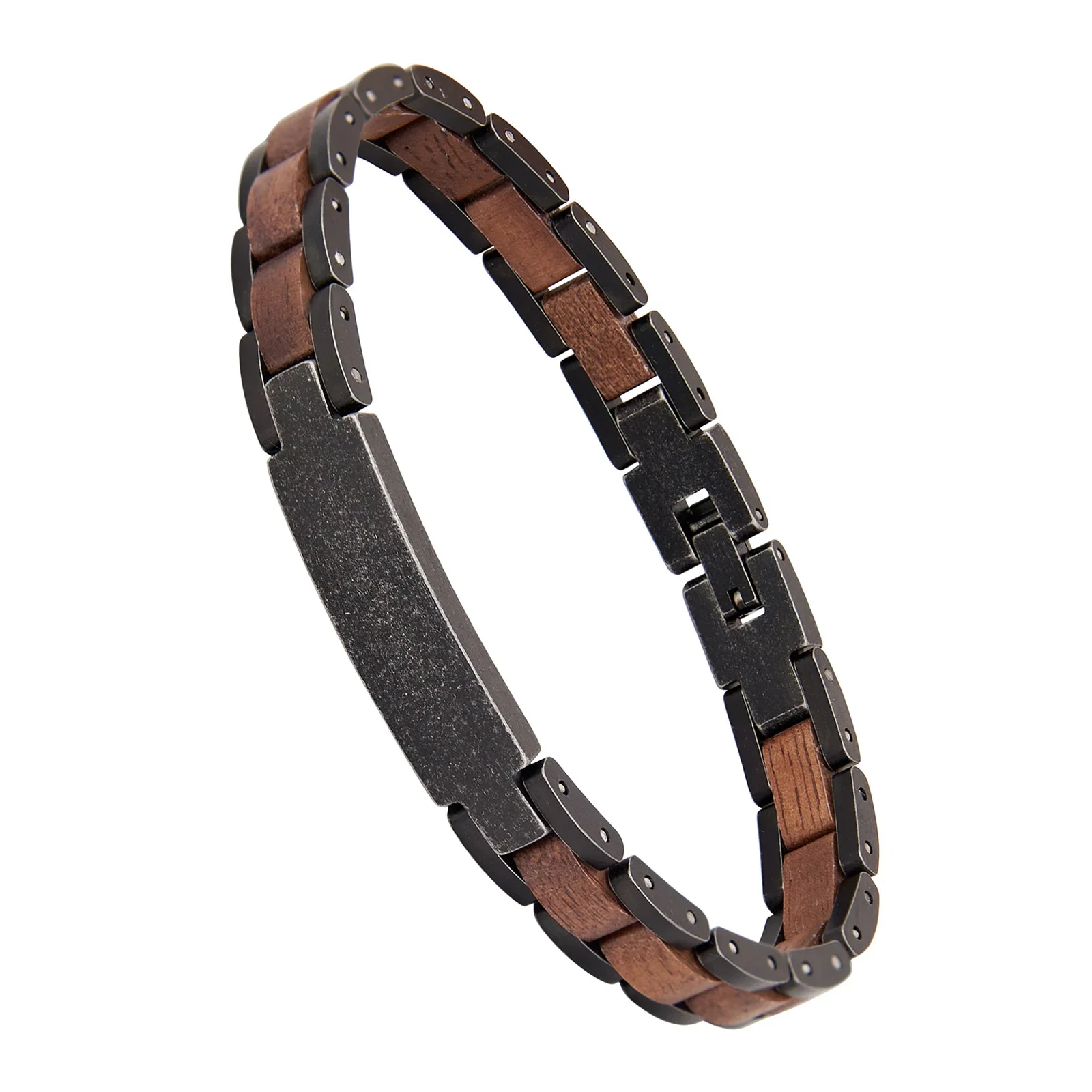 Bracelet Homme Bois & Acier