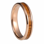 bague tungstène bois koa noir