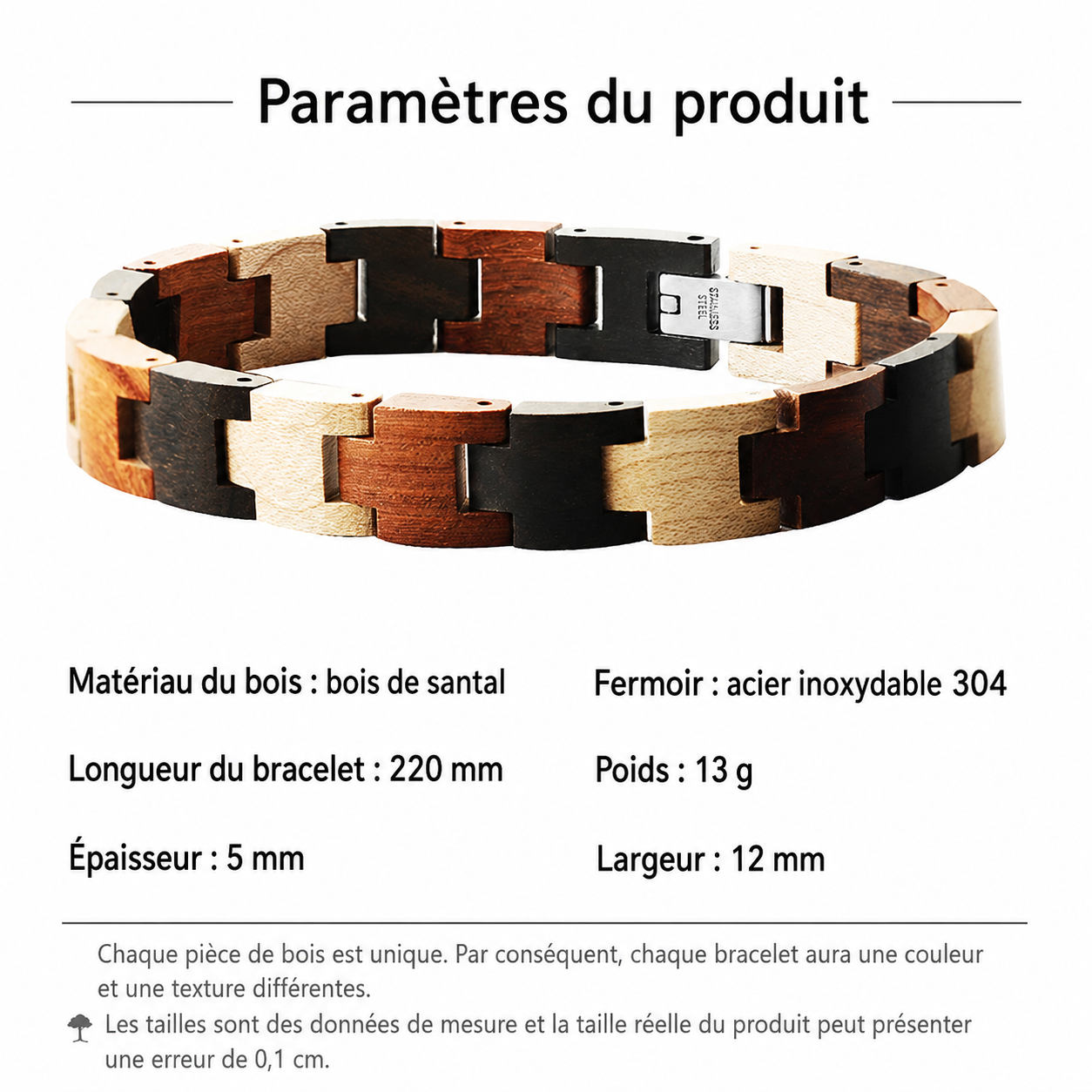 accessoire en bois de santal