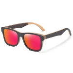 lunettes de soleil en bambou