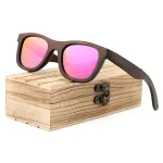 lunette de soleil bambou UV400 flamingo