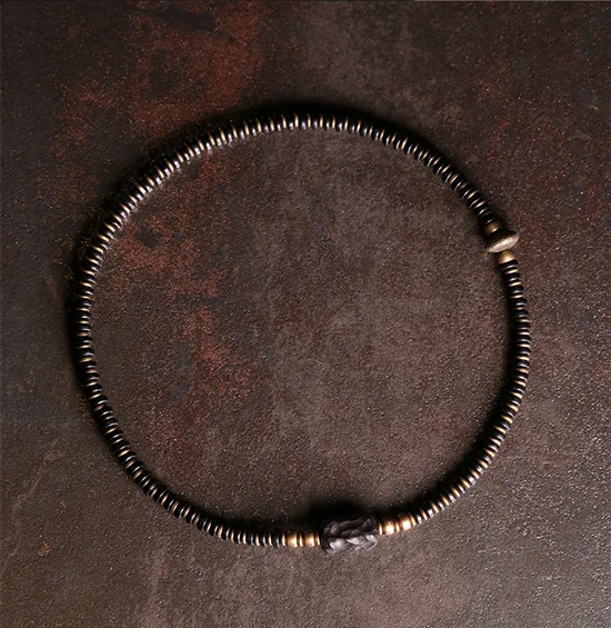 Bracelet Bois Naturel & Cuivre Vieilli – Image 6